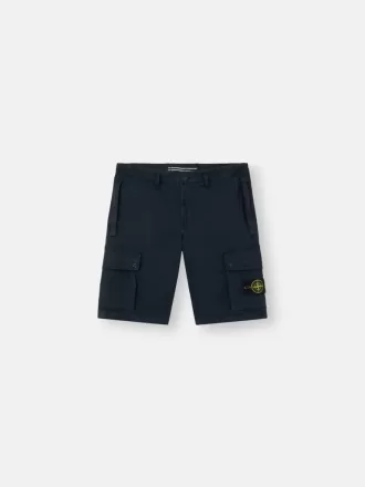 Bermuda slim fit con tasche con cerniera Bermuda slim fit con tasche con cerniera