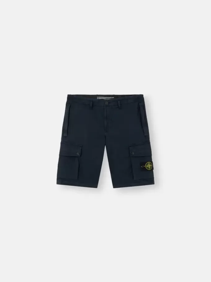 Bermuda slim fit con tasche con cerniera Bermuda slim fit con tasche con cerniera