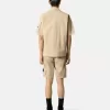 Bermuda slim fit con tasche con cerniera