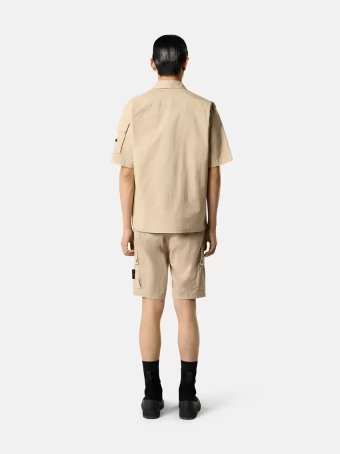Bermuda slim fit con tasche con cerniera