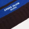 Berretto con strisce a contrasto e bordo a costine Berretto con strisce a contrasto e bordo a costine