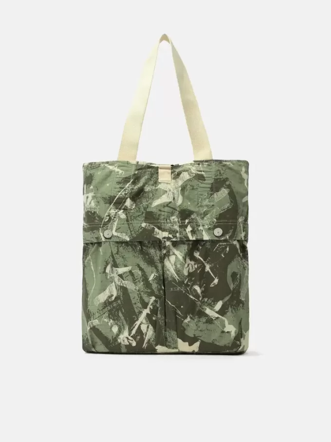 Borsa tote con tasche e logo Borsa tote con tasche e logo
