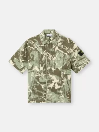 Camicia a maniche corte comoda con bottoni Camicia a maniche corte comoda con bottoni