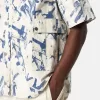 Camicia a maniche corte comoda con bottoni