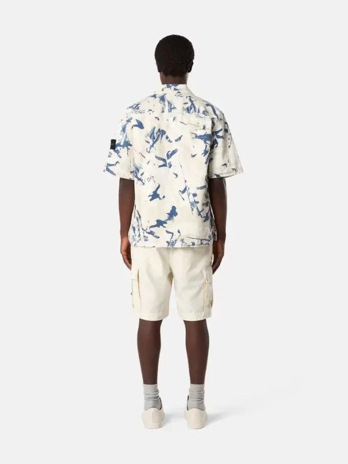 Camicia a maniche corte comoda con bottoni