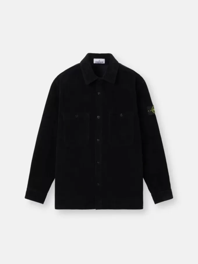 Camicia oversize comoda con tasche e chiusura a scatto