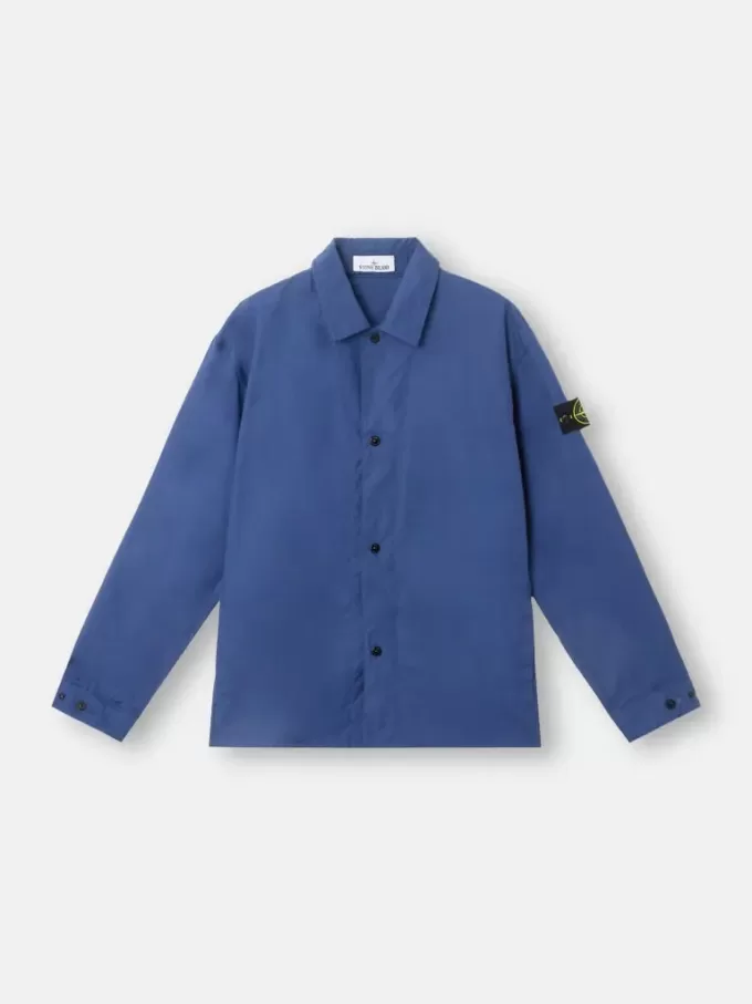 Camicia oversize comoda con tasche laterali e chiusura a scatto Camicia oversize comoda con tasche laterali e chiusura a scatto