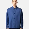 Camicia oversize comoda con tasche laterali e chiusura a scatto Camicia oversize comoda con tasche laterali e chiusura a scatto