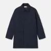 Cappotto imbottito con tasche antiscivolo e con bottoni a pressione Cappotto imbottito con tasche antiscivolo e con bottoni a pressione