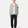 Felpa con cappuccio con coulisse e zip. Felpa con cappuccio con coulisse e zip.