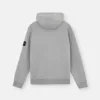 Felpa con cappuccio con coulisse e zip. Felpa con cappuccio con coulisse e zip.
