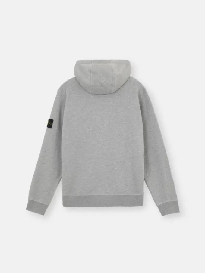 Felpa con cappuccio con coulisse e zip. Felpa con cappuccio con coulisse e zip.