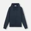 Felpa con cappuccio e zip, vestibilità regolare, con tasche