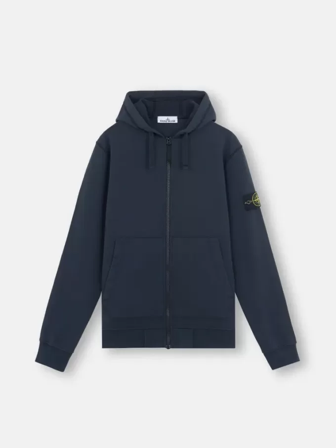 Felpa con cappuccio e zip, vestibilità regolare, con tasche