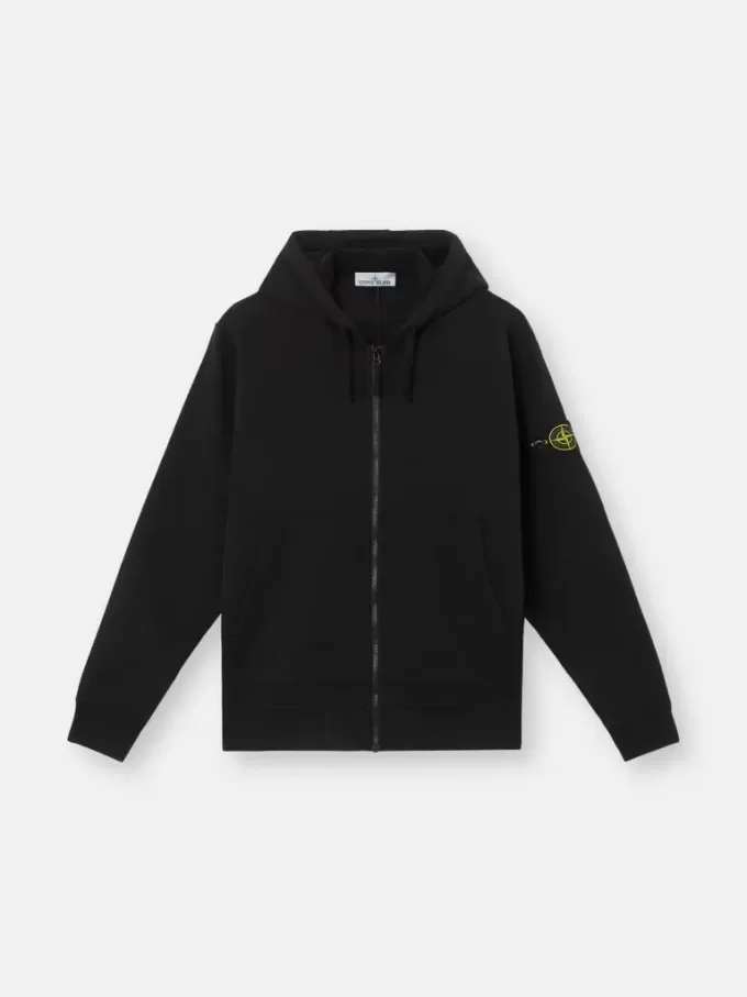 Felpa con cappuccio e zip, vestibilità regolare, con tasche