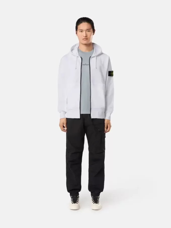 Felpa con cappuccio e zip, vestibilità regolare, con tasche
