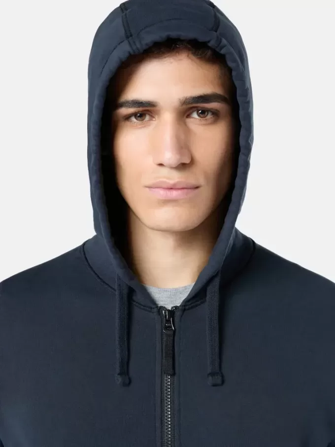 Felpa con cappuccio e zip, vestibilità regolare, con tasche