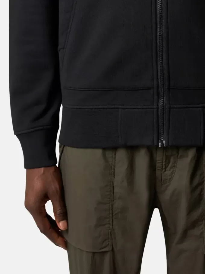 Felpa con cappuccio e zip, vestibilità regolare, con tasche