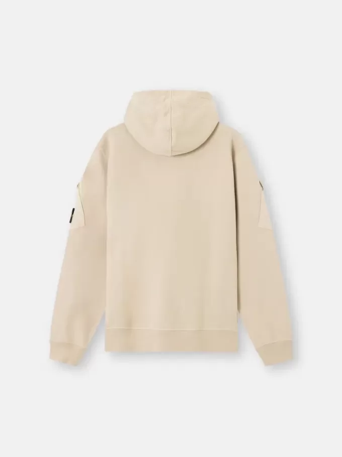 Felpa con cappuccio e zip, vestibilità regolare, con tasche sulle maniche. Felpa con cappuccio e zip, vestibilità regolare, con tasche sulle maniche.