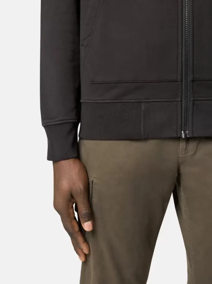 Felpa con tasche applicate e cerniera Felpa con tasche applicate e cerniera
