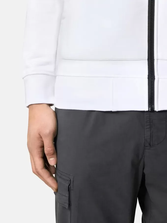 Felpa con tasche applicate e cerniera Felpa con tasche applicate e cerniera