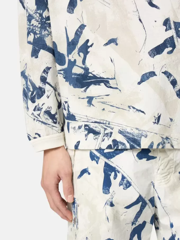 Felpa girocollo oversize con stampa mimetica Felpa girocollo oversize con stampa mimetica