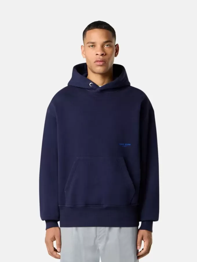 Felpa oversize con cappuccio e tasca a marsupio.