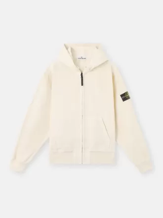 Felpa oversize con cappuccio e zip, inserti a costine Felpa oversize con cappuccio e zip, inserti a costine