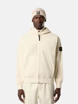 Felpa oversize con cappuccio e zip, inserti a costine Felpa oversize con cappuccio e zip, inserti a costine