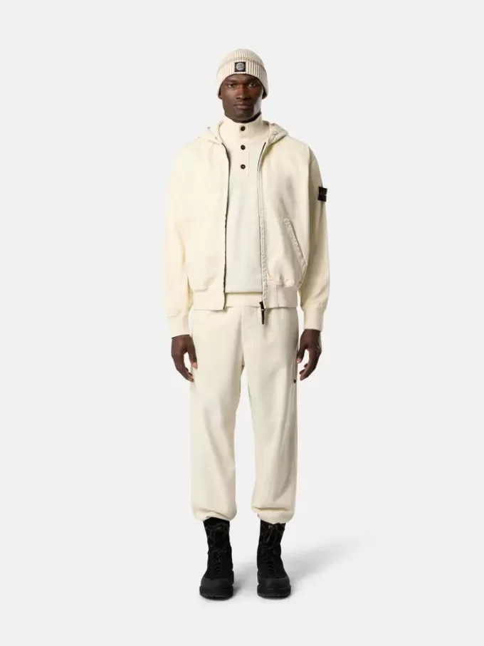 Felpa oversize con cappuccio e zip, inserti a costine Felpa oversize con cappuccio e zip, inserti a costine