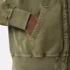 Felpa oversize con cappuccio e zip, inserti a costine Felpa oversize con cappuccio e zip, inserti a costine