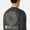 Felpa oversize con collo a girocollo e stampa “Industrial Four”