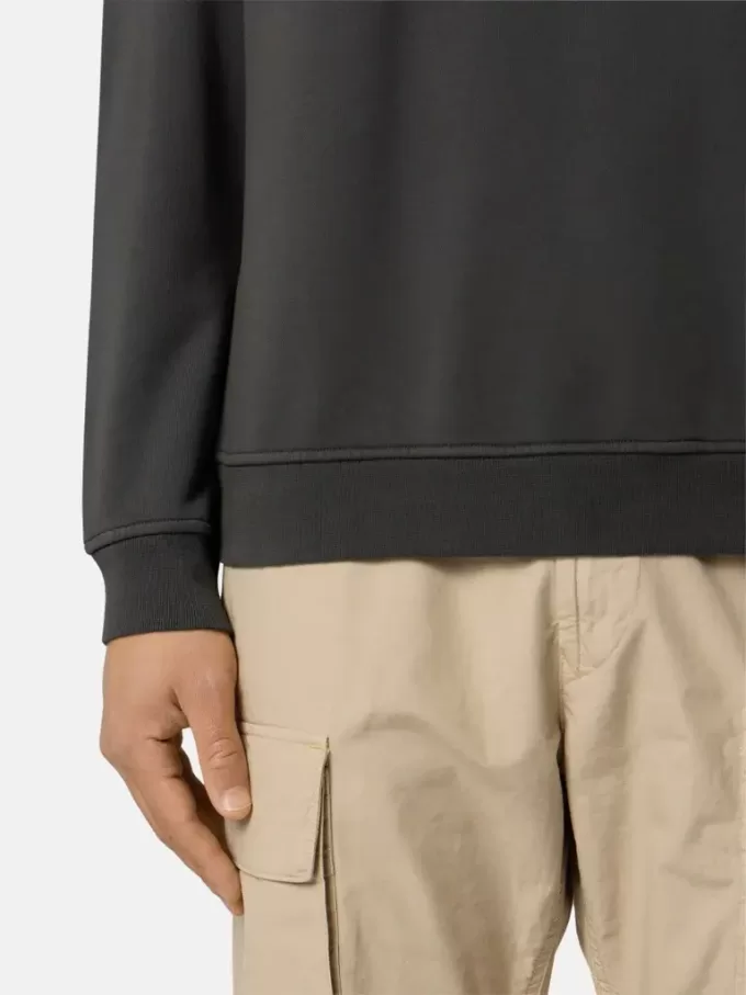 Felpa oversize con collo a girocollo e stampa “Industrial Four”