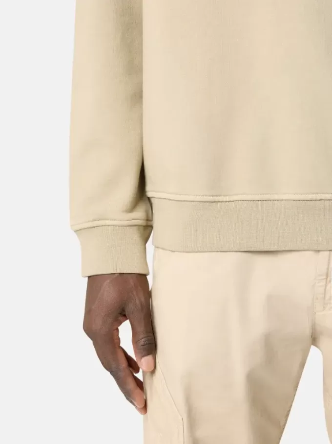 Felpa oversize con collo a girocollo e stampa “Industrial Four”