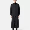 Felpa regular fit con mezza zip e inserti a costine Felpa regular fit con mezza zip e inserti a costine
