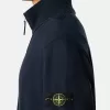 Felpa regular fit con mezza zip e inserti a costine Felpa regular fit con mezza zip e inserti a costine
