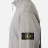 Felpa regular fit con mezza zip e inserti a costine Felpa regular fit con mezza zip e inserti a costine