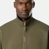 Felpa regular fit con mezza zip e inserti a costine Felpa regular fit con mezza zip e inserti a costine