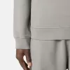 Felpa regular fit con mezza zip e inserti a costine Felpa regular fit con mezza zip e inserti a costine