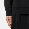 Felpa regular fit con mezza zip e inserti a costine Felpa regular fit con mezza zip e inserti a costine