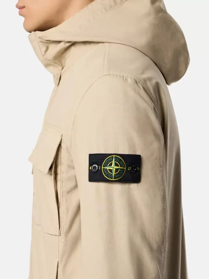 Giacca da campo con cappuccio, tasche antiscivolo e tasche sul petto Giacca da campo con cappuccio, tasche antiscivolo e tasche sul petto