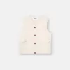 Gilet con chiusura a bottoni e toppe in gomma Gilet con chiusura a bottoni e toppe in gomma