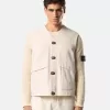 Gilet con chiusura a bottoni e toppe in gomma Gilet con chiusura a bottoni e toppe in gomma
