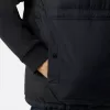 Gilet con finitura idrorepellente e tasche con bottoni a pressione Gilet con finitura idrorepellente e tasche con bottoni a pressione