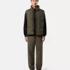 Gilet in piuma con resistenza al vento e tasche con cerniera
