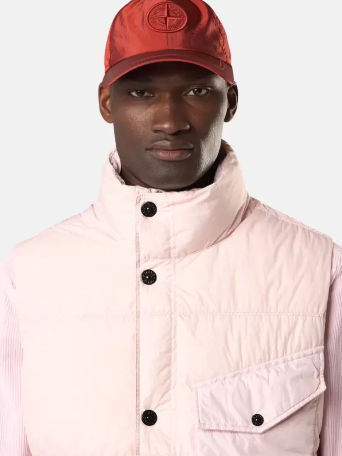 Gilet in piuma con resistenza al vento e tasche con cerniera Gilet in piuma con resistenza al vento e tasche con cerniera