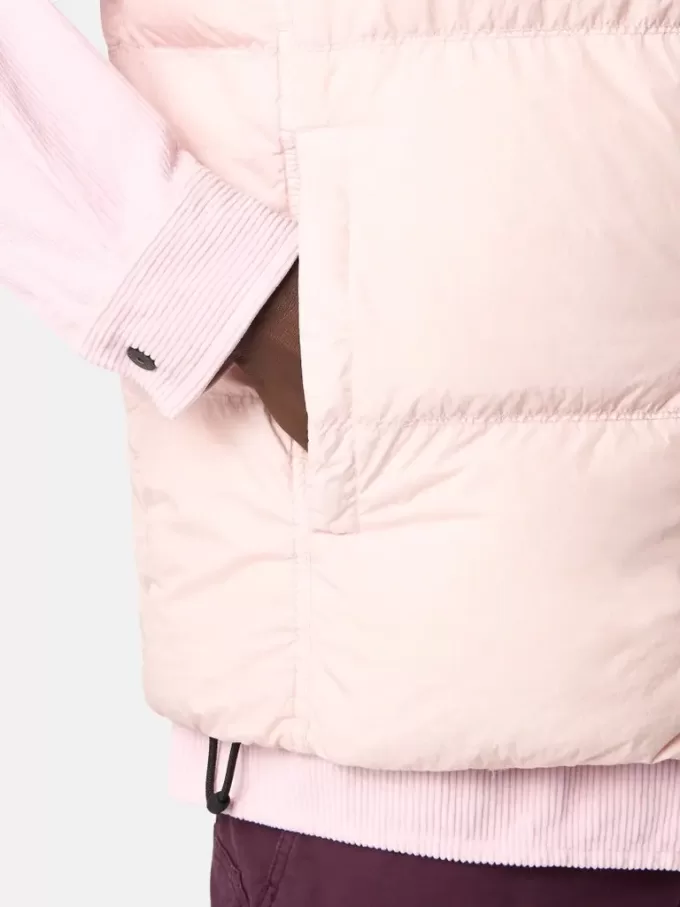 Gilet in piuma con resistenza al vento e tasche con cerniera Gilet in piuma con resistenza al vento e tasche con cerniera