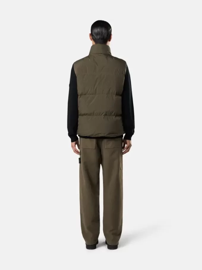 Gilet in piuma con resistenza al vento e tasche con cerniera