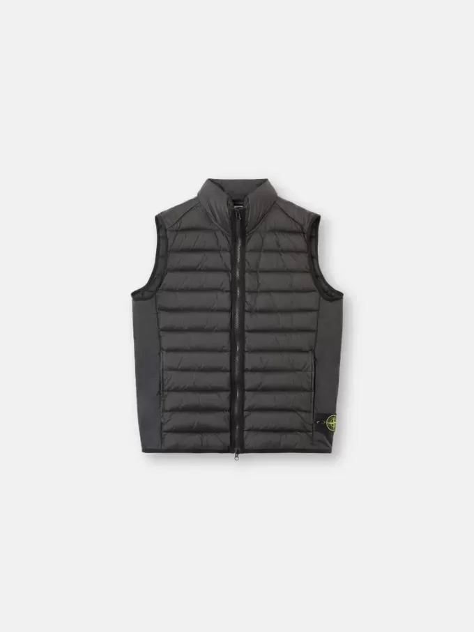 Gilet leggero con cerniera e trattamento anti-goccia Gilet leggero con cerniera e trattamento anti-goccia