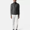Gilet leggero con cerniera e trattamento anti-goccia Gilet leggero con cerniera e trattamento anti-goccia